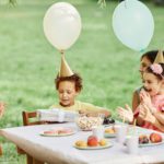 Children Enjoying Birthday Party in Summer